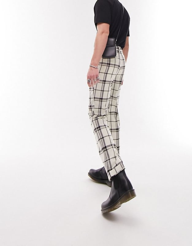 Off white check pants online