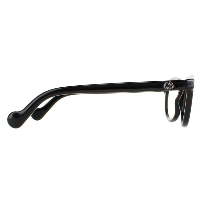 Moncler Round Unisex Shiny Black ML5002  ML5002 are a modern round style crafted from lightweight acetate. The Moncler logo is presented on the temples for authenticity.