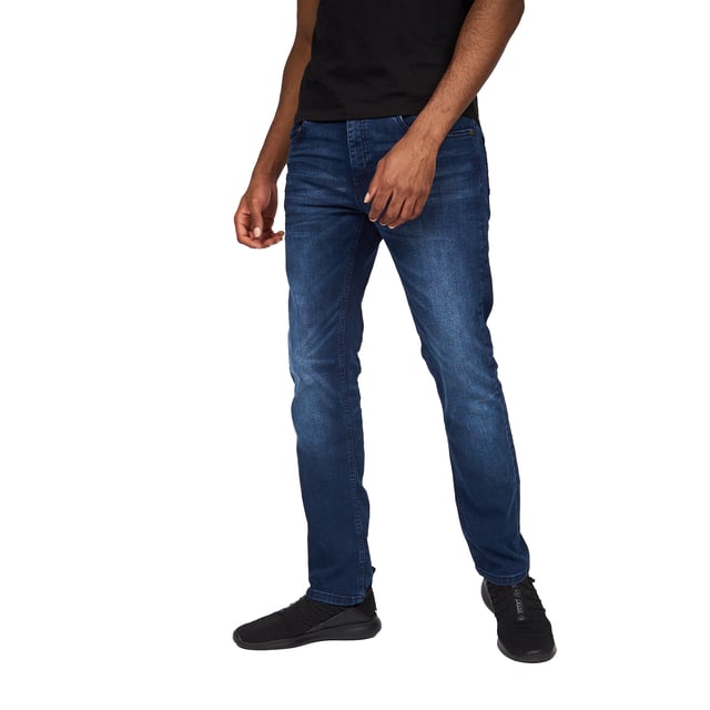 99% Cotton, 1% Elastane. Design: Plain. Pockets: 2 Front Pockets, 2 Back Pockets. Fastening: Button. Branded Buttons, Riveted, Stretch. Fit: Slim. No. of Pockets: 5.