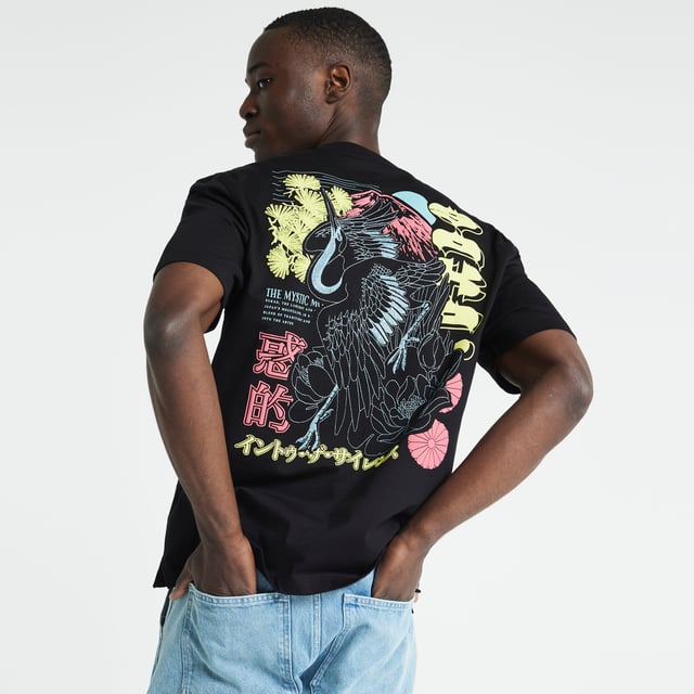 Regular fit, Graphic print, Crew neck, Short sleeves, Cotton for this product has been more responsibly sourced