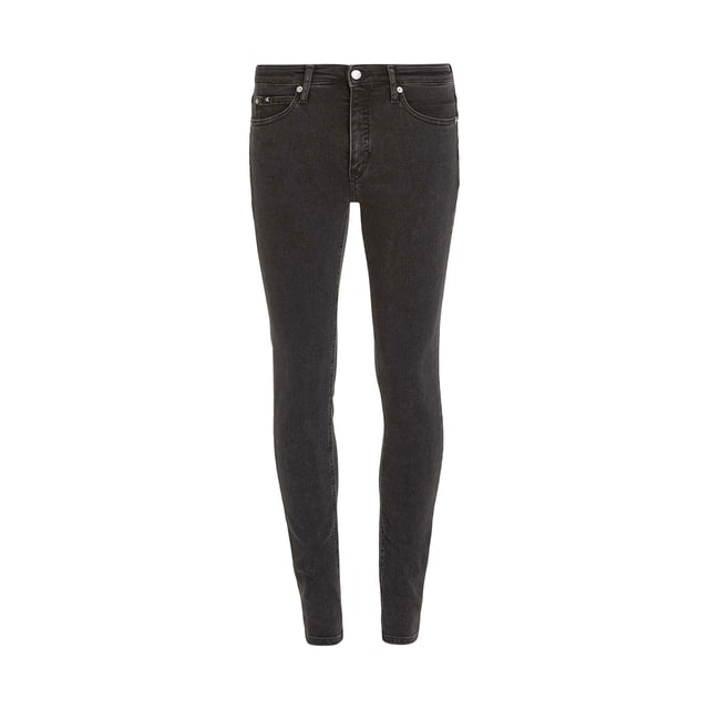 Color: Denim Black 1BY Cintura: Alta Detalles: Cinco bolsillos, elástico con logo aplicado en la espalda Cierre: Botón en la cintura Largo: Largo Corte: Slim Ocasión: Tiempo libre