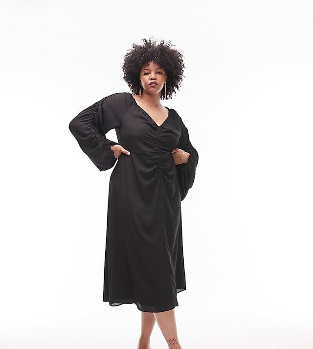 Topshop black discount dress sale