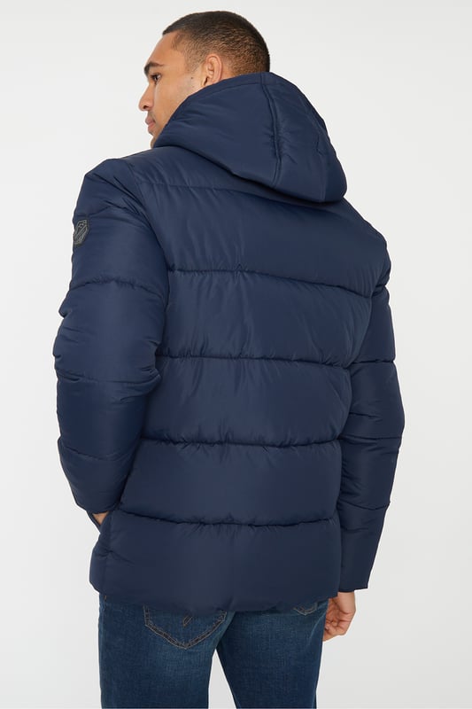 Black Showerproof Double Layer Puffer Jacket main image 1