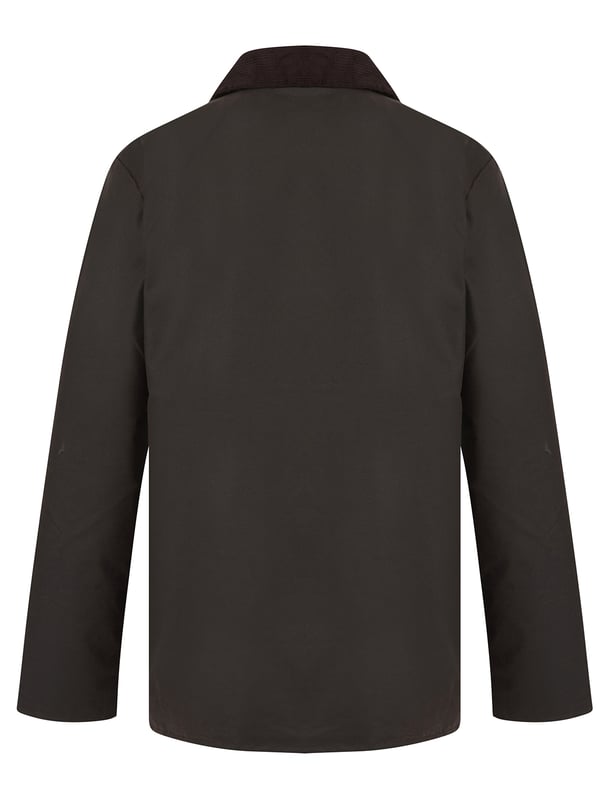 This wax jacket from Kensington Eastside is the perfect staple piece for your wardrobe. The jacket features a corduroy collar and is lined with a traditional cotton tartan fabric making it the perfect jacket to keep warm and make a statement. This jacket has 5 pockets, including an inside pocket and press-stud fastening offering practicality. Outer jacket is made from 100% waxed cotton.