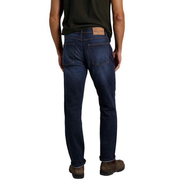 98% Cotton, 2% Elastane. Fabric: Denim, Stretch, Vintage Wash. Design: Logo. Pockets: 2 Side Pockets, 2 Back Pockets, 1 Coin Pocket. Fastening: Button, Zip Fly. Belt Loops. Fit: Straight.