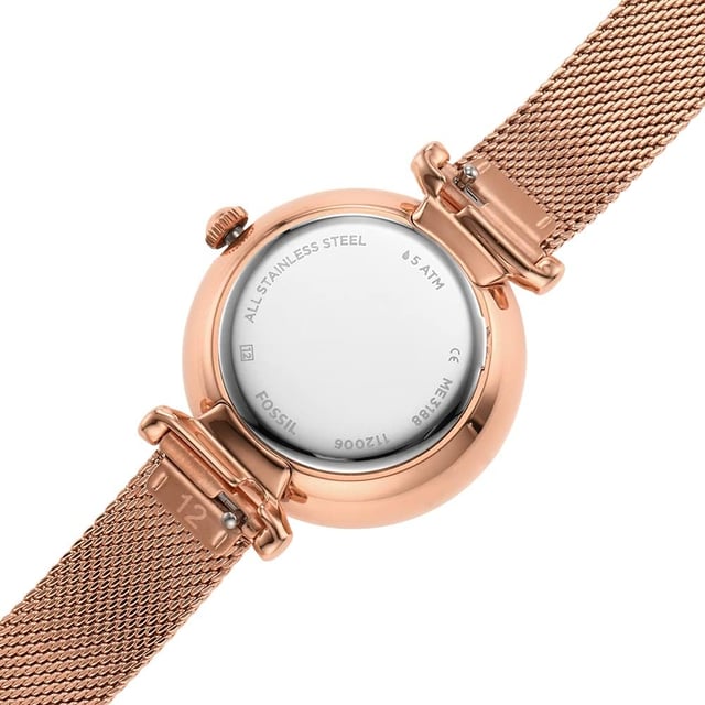 Fossil Carlie Mini Me Women s Rose Gold Watch ME3188