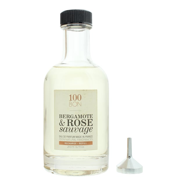 100 Bon Bergamote Rose Sauvage Refill Eau de Parfum 200ml - Main Image