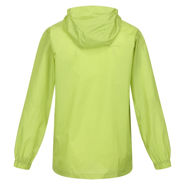 Regatta Great Outdoors Childrens/Kids Pack It Jacket III Waterproof Packaway Black (Green Algae) 100% polyamide. Lightweight, waterproof jacket that packs down small, ideal for walking, hiking, camping, festivals and school trips. The seam sealed ISOLITE 5,000 polyamide fabric with a DWR (Durable Water Repellent) finish sheds moisture and breathes. With two handy pockets and a small stuff sack. Regatta Kids Sizing (chest approx): 2 Years (53-55cm), 3-4 Years (55-57cm), 5-6 Years (59-61cm), 7-8 Years (63-67cm), 9-10 Years (69-73cm), 11-12 Years (75-79cm), 32" (79-83cm), 34" (83-85cm).