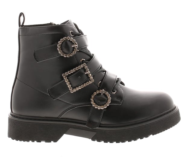 Bejewelled leather ankle boots shop