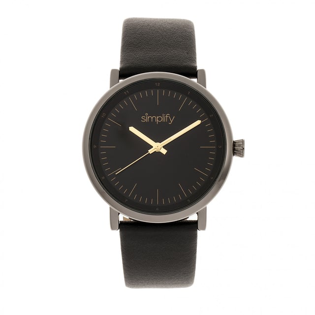 Polished Alloy Case; Quality Japanese Quartz Movement; Non-Glare Scratch-Resistant Mineral Crystal; Logo-Engraved Stainless Steel Caseback; Genuine Leather Strap; Logo-Engraved Stainless Steel Clasp; 39mm Case Diameter; 3ATM Water Resistance;