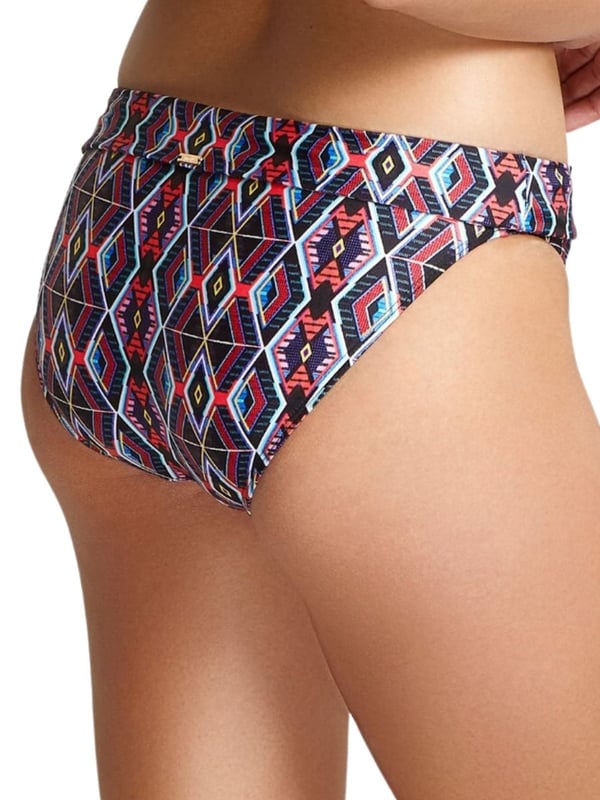 Panache Elle Folded Bikini Pant. Mid-rise bikini bottom offering moderate rear coverage. This product is recommended as hand wash only.