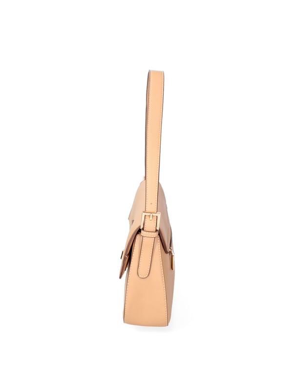 Damen-Umhängetasche mit Walker-Verschluss. eine Innentasche mit Reißverschluss und zwei offene Innentaschen. eine Rückseite mit Reißverschluss-Außentaschen. abnehmbarer Schultergurt aus Kunstleder. verstellbarer und abnehmbarer Griff aus Kunstleder. ein Innenfach. Außenmaterial. Innen mit Polyester gefüttert. Maße: 31x17x7 cm. Modeprodukt