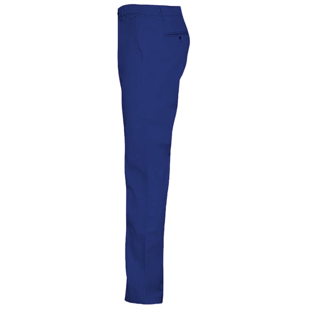 Classic regular fit chino trousers. Soft finish fabric. Two back jet pockets with button fastening. Zip fly. Button fastening at waist. Machine washable. Fabric: 100% Cottton twill. Weight: 275gsm. Size (Waist): XS- 30in, S- 32in, M- 34in, L- 36in, XL- 38in, 2XL- 40in, 3XL- 42in, 4XL- 44in. Leg length: Regular (R)- 32in, Tall (T)- 34in, Unfinished (U).