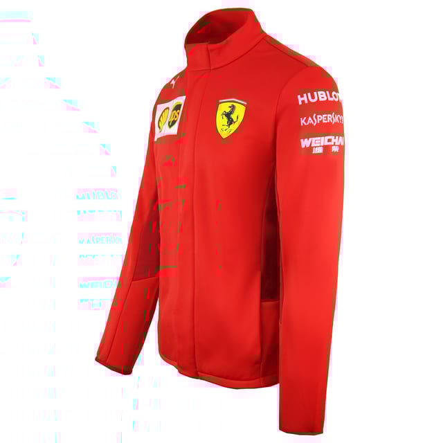 Puma Scuderia Ferrari Lange Mouw Zip Up Rood Heren Softshell Jas 763021 02