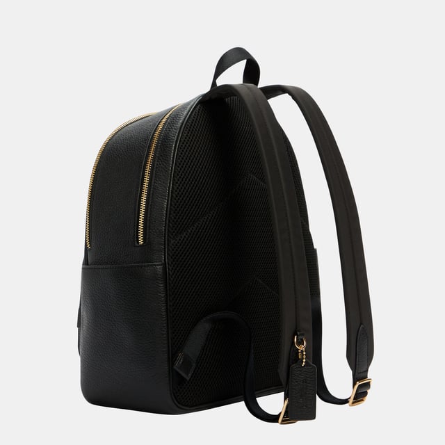 Pebbled Leather Court Backpack Bag