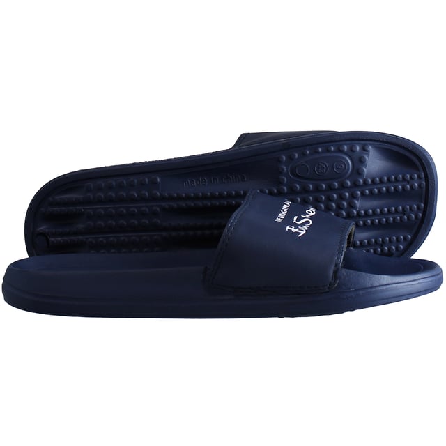 Ben Sherman Margate Slip-On Blue Synthetic Mens Flip-Flops BS24301_Navy/White