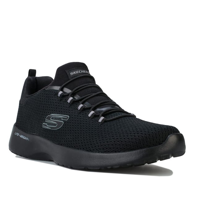 Herren Skechers Dynamight Casual Sport Trainer In Schwarz Skechers Dynamight in Schwarz <BR>- Bungee Schnürverschluss <BR>- Zuglasche an der Ferse <BR>- Gepolsterter Kragen <BR>- Obermaterial aus Mesh für Atmungsaktivität <BR>- Zuglasche an der Ferse <BR>- Branding an Ferse und Zunge <BR>- Obermaterial aus Textil Innenfutter aus Synthetik Sohle <BR>- Ref: 58360 BBK