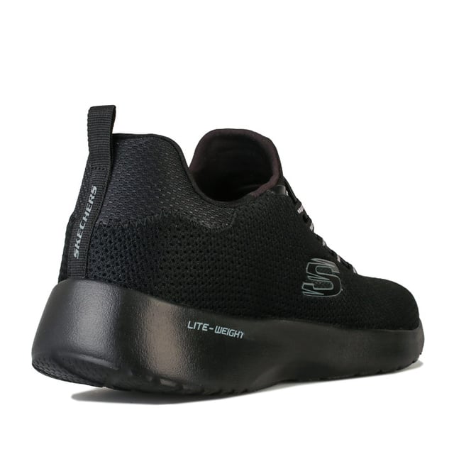 Herren Skechers Dynamight Casual Sport Trainer In Schwarz Skechers Dynamight in Schwarz <BR>- Bungee Schnürverschluss <BR>- Zuglasche an der Ferse <BR>- Gepolsterter Kragen <BR>- Obermaterial aus Mesh für Atmungsaktivität <BR>- Zuglasche an der Ferse <BR>- Branding an Ferse und Zunge <BR>- Obermaterial aus Textil Innenfutter aus Synthetik Sohle <BR>- Ref: 58360 BBK
