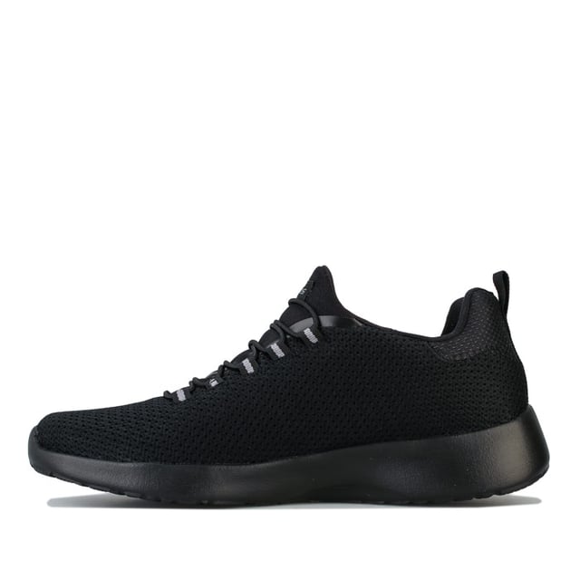 Herren Skechers Dynamight Casual Sport Trainer In Schwarz Skechers Dynamight in Schwarz <BR>- Bungee Schnürverschluss <BR>- Zuglasche an der Ferse <BR>- Gepolsterter Kragen <BR>- Obermaterial aus Mesh für Atmungsaktivität <BR>- Zuglasche an der Ferse <BR>- Branding an Ferse und Zunge <BR>- Obermaterial aus Textil Innenfutter aus Synthetik Sohle <BR>- Ref: 58360 BBK