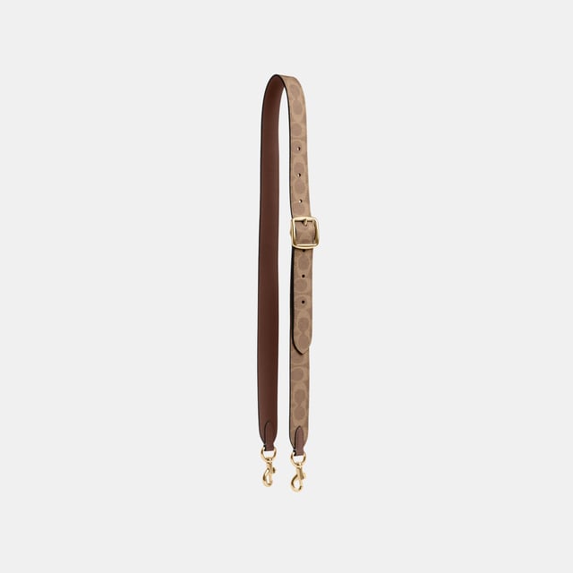 Reversible Signature PVC Strap, Adjustable
 Reversible,  Length: 115.00 cm,  Height: 4.00 cm