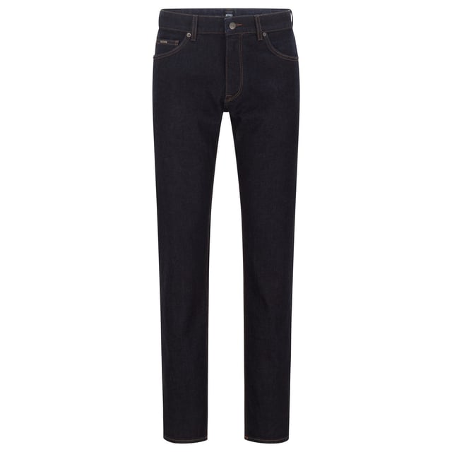 Men's Boss Maine3 Slim-Fit Jeans. Classic jeans with visible contrast colored seams. Are good for everyday jeans or they can dress up with a shirt and blazer. Material: 98% Cotton, 2% Elastane. Ref: 50400072410.