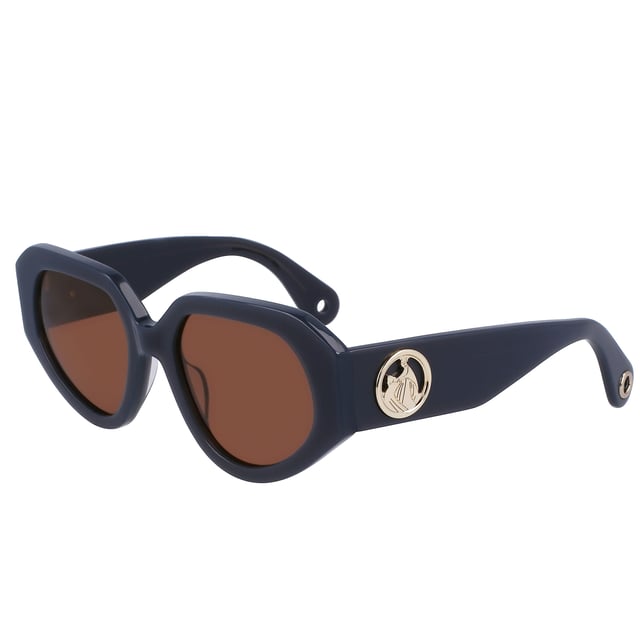 LNV628S sunglasses with acetate frame.

 Shape and design:
 - These Lanvin glasses have a rectangular silhouette.

 Frame Material:
 - The frame of these glasses is made of acetate, a plastic material.
 - Acetate provides durability, flexibility and a smooth finish to the frame.

 Acetate temples:
 - The temples are also made of acetate, matching the frame material.
 - The acetate on the temples makes them light and comfortable to wear.

 Brand details:
 - Lanvin brand engraving on the temples.
 - These design elements help to clearly identify the model as part of the Lanvin eyewear collection.

 Glasses:
 - The lenses are of high quality.
 - These lenses provide excellent UV protection and crisp, clear vision.
 Measures: Lens width: 53 mm. Bridge: 19 mm. Temples: 140 mm.
 Composition: Acetate
 Care:
Use a soft, clean microfiber cloth to clean your sunglasses. This type of cloth will not scratch the lenses.
 Avoid using abrasive cleaning products, detergents, alcohol or acetone, as they can damage lenses and anti-reflective treatments.