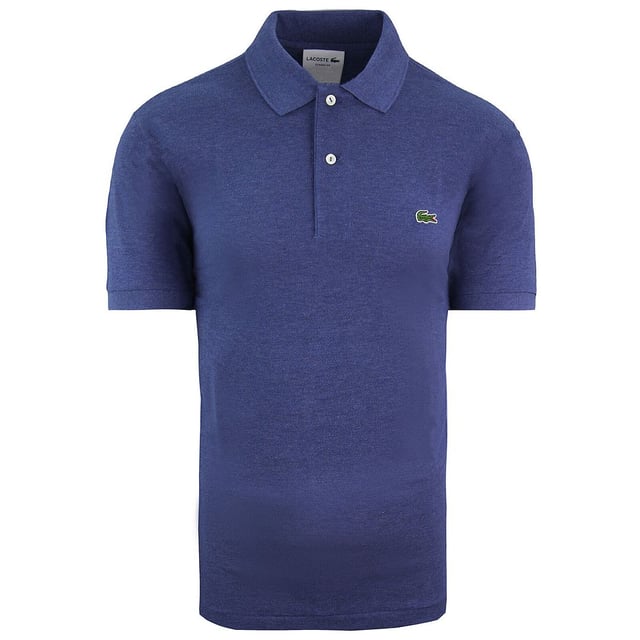 Lacoste Classic Fit Short Sleeve Collared Dark Purple Mens Polo Shirt L1264 RUQ