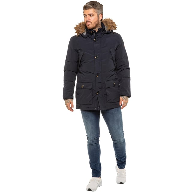 Kruze Mens Quilted Zip Up Jacket