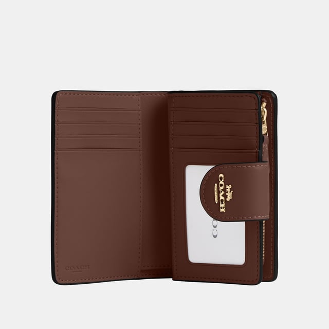 Coach signature medium corner zip wallet store