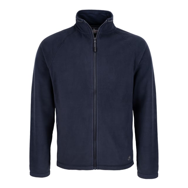 Material: 100% recycelter Polyester. Stoff: Microfleece. Innenfutter: Ungefüttert. 205gsm. Design: Einfarbig. Marken-Zip-Pull. Ärmel-Typ: Lang-Ärmel, Raglan. Manschette: Offen. Ausschnitt: Stehkragen. Taschen: 2 Fronttaschen. Verschluss: Durchgehender Reißverschluss. Nachhaltigkeit: Hergestellt aus recycelten Materialien.