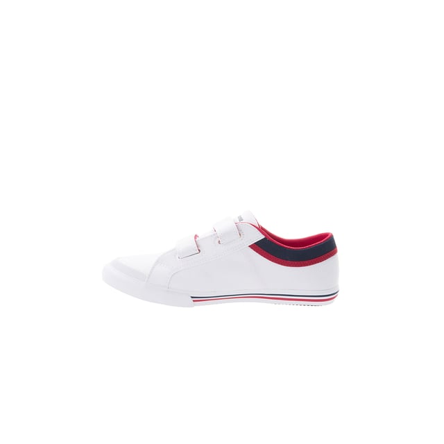 Le Coq Sportif Saint Gatan PS CVS Strap Up White Canvas Kids Plimsolls 1710120