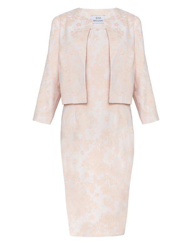 Gina bacconi 2024 dress and jacket