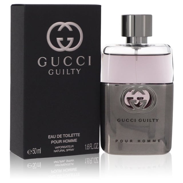 Gucci Guilty Pour Homme is a woody aromatic fragrance for men. Top notes lavender lemon. Middle note African orange flower. Base notes patchouli Virginia cedar vanilla. Gucci Guilty Pour Homme was launched in 2011.