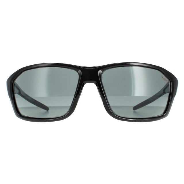 Bulb Wrap unisex Negro brillante TNS gris Las gafas de sol Fenix son un diseño envolvente deportivo fabricado en acetato ligero. La pieza nasal y las puntas de las patillas thermogrip garantizan un ajuste duradero. El logotipo de Bolle en las patillas garantiza su autenticidad.