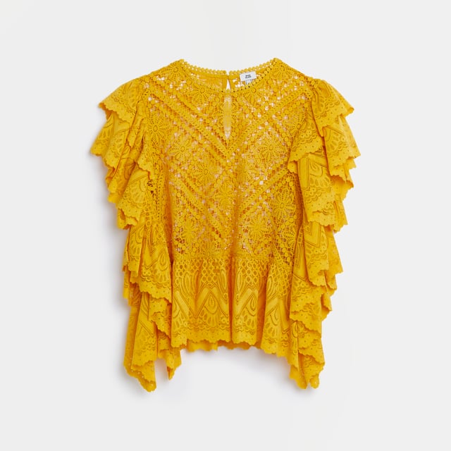 River island lace peplum top 2025