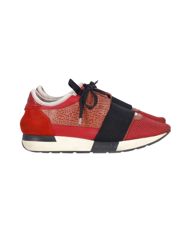 Balenciaga red and new arrivals black runners