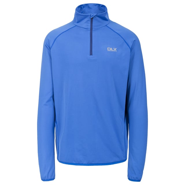 1/2 zip neck. Long sleeves. Contrast underarm panels. Stretch binding at hem and cuffs. Quick dry. 80% Polyester/20% Elastane. Trespass Mens Chest Sizing (approx): S - 35-37in/89-94cm, M - 38-40in/96.5-101.5cm, L - 41-43in/104-109cm, XL - 44-46in/111.5-117cm, XXL - 46-48in/117-122cm, 3XL - 48-50in/122-127cm.