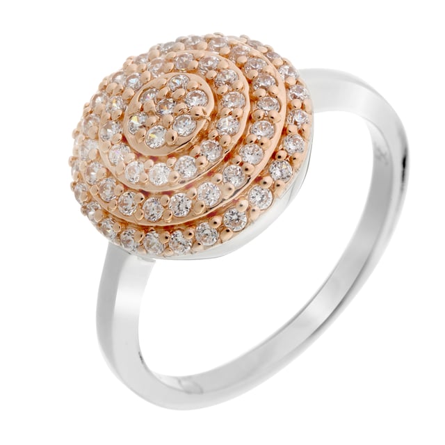 This elaborate Ring for Women from Orphelia  is the perfect gift to spoil yourself or a loved one. The Ring is made out of 925 Sterling Silver, colored Silver/Rose at Size: 52 weighing in at 4 grams with a Width of 1.1 cm at its widest point. The Orphelia Women's 925 Sterling Silver Ring - Silver/Rose ZR-7120 is delivered in a stunning gift box and carries a two year warranty.