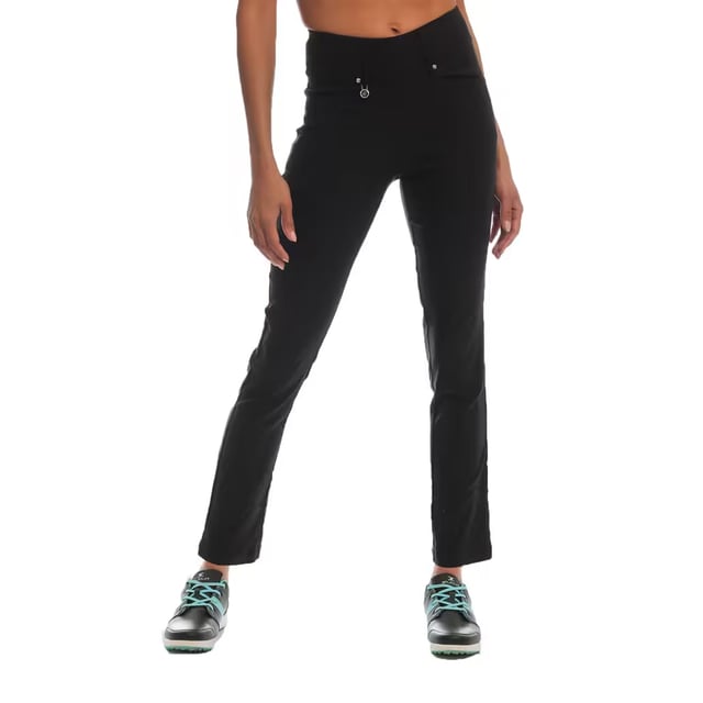 90% Polyester, 10% Elastane. Fabric: 2 Way Stretch, Soft Touch. Design: Plain. Fabric Technology: Breathable, Lightweight, Moisture Wicking, Quick Dry. Belt Loops, Unrestricted Movement. Pockets: 2 Front Pockets, 2 Back Pockets, Welted. Waistline: Elasticated. Fit: Straight Leg. Hem: Split.