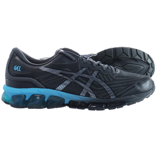 The Asics Gel-Quantum 360 VII Men's Grey Trainers are a top-tier choice for active men seeking superior performance, comfort, and style in their athletic footwear. Here's a detailed description with key features:

 Modern Design:  The Gel-Quantum 360 VII trainers by Asics boast a modern and sleek design, merging aesthetics with cutting-edge technology for an eye-catching appearance.

 Premium Construction:  Asics is known for using high-quality materials in their footwear. These trainers are typically constructed from premium materials, ensuring both durability and comfort.

 Versatile Grey Color:  The trainers come in a versatile grey color with subtle accents, offering a stylish and adaptable look that complements various athletic and casual outfits.

 360-Degree Gel Cushioning:  These trainers are equipped with Asics' signature 360-degree Gel cushioning technology, strategically placed throughout the shoe. This technology offers exceptional shock absorption, reducing the impact on joints and providing a cushioned and smooth ride.

 Responsive Midsole:  The midsole is engineered to provide responsive cushioning, enhancing your overall athletic performance by delivering the perfect balance of support and comfort.

 Secure Lace Closure:  The trainers typically feature a traditional lace-up closure system, allowing for a secure and customizable fit tailored to your foot shape.

 Comfortable Padding:  To ensure comfort and prevent chafing during workouts, the trainers come with a padded collar and tongue.

 Breathable Upper:  The upper of the shoes is typically made from a breathable mesh material, promoting airflow and reducing moisture buildup inside the shoe.

 Durable Outsole:  The outsole is designed to provide excellent traction and durability, ensuring grip and stability on various surfaces.
