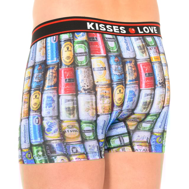 Boxer Kisses&Love
Color Multicolor
Cinturilla de goma elástica con el nombre de la marca bordado consecutivamente.
Diseño de latas de cerveza.
Tejido transpirable.
Frontal anatómico con capacidad de sujetar sin apretar.
Costuras vistas a tono.

Composición:
95% Algodón. -5% Elastano.

Cuidados:
- Lavar a temperatura máx. 30º.
- No usar lejía.
- No usar secadora.
- No planchar.
- No lavar en seco.