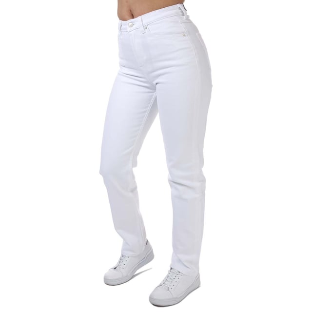 Dam Tommy Hilfiger Klassiska raka jeans i vitt.- Klassisk 5-fickors styling.- Dragkedja med gylf och knapp.- Tommy Hilfiger varumärke.- Tommy Hilfiger flaggabroderi på ryggen.- Stretchbomull denim.- Rak passform.- 99% Bomull 1% Elastan. Maskintvätt i 30 grader.- Ref: WW0WW302131CF