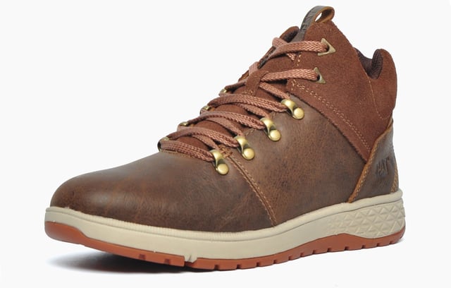 Brave Soul Hiking Lace Up Boots With Padded Collar In Black