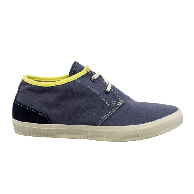 Timberland Camp Canvas 2 Eye Blue Canvas Lace Up Mens Chukka Shoes