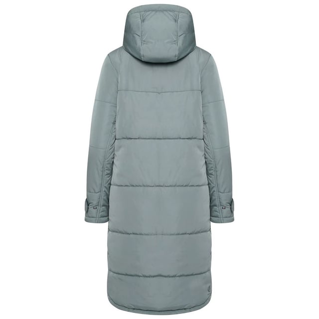 Material: 100% Polyester. Innenfutter: Cire Finish. Stoff: Soft Touch, Twill. Design: Abzeichen, Gesteppt. Kinnschutz, hoher Glanz, hohe Wärmeleistung, innerer Reißverschlussschutz, geringe Füllung, Metallreißverschluss. Gewebe-Technologie: DWR-Ausrüstung, isolierend, schauerfest. Manschette: Verstellbar, Druckknopfverschluss. Ausschnitt: Kapuze. Ärmel-Typ: Langärmelig. Kapuzen-Merkmale: Angewachsene Kapuze. Länge: Langarm. Taschen: 2 Seitentaschen, Druckknopfverschluss, 1 Innentasche, Reißverschluss. Verschluss: Reißverschluss. Verzierungen: Kristall. Nachhaltigkeit: Hergestellt aus recycelten Materialien.