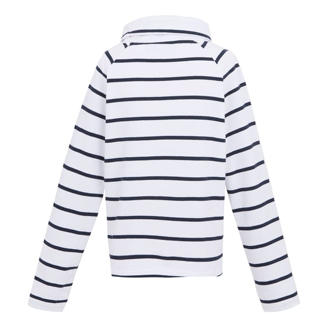 80% Cotton, 20% Polyester. Fabric: Towelling. Design: All-Over Print, Contrast Stripe. 270gsm. Fabric Technology: Durable. Neckline: Funnel Neck. Sleeve-Type: Long-Sleeved. Fit: Relaxed Fit. Fastening: Pull Over. Sustainability: Sustainable Materials. 8 UK: 32 in. 10 UK: 34 in. 12 UK: 36 in. 14 UK: 38 in. 20 UK: 45 in. 18 UK: 43 in. 16 UK: 40 in.