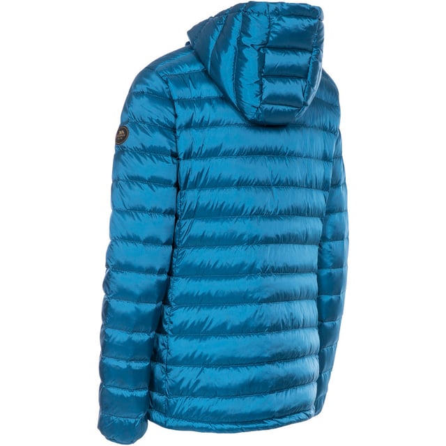 Ultra lightweight jacket. Grown on adjustable hood. 2 lower pockets. Badge detail on sleeve. Woven Shell: 100% Polyamide, Lining: 100% Polyamide, Filling: 80% Down, 20% Feather.