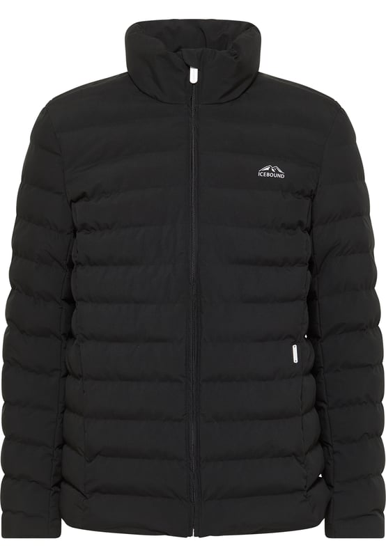 Cool uiterlijk - functionele prestaties. Outdoorspecialist ICEBOUND levert met deze gewatteerde jas een allround zorgeloos pakketje. Het zachte materiaal is gecoat met polyurethaan, waardoor de buitenstof water- en winddicht is. Volgens de nieuwste ontwikkeling zijn de afzonderlijke kamers niet meer gewatteerd, maar gelijmd, wat het voordeel heeft dat vocht niet meer in de zwakke punten van de naden kan dringen. Twee zijzakken met ritssluiting en een binnenzak maken de doordachte winteroutfit compleet.  Overgangsjas / Winterjas