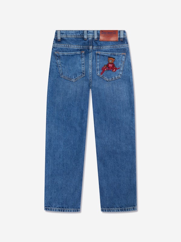 Introducing Guess' Boys Wide Leg Jeans in Blue - the epitome of style and comfort for your boy's ensemble.Key features: Modern Design: Boasting a wide leg design, these jeans fuse contemporary trend with classic style. Superb Comfort: Crafted from superior materials that ensure comfort for everyday wear that doesn't compromise on style.Dynamic Blue: The striking blue shade adds a vibrant touch to any outfit enhancing your boy's fashion-forward image. Guess Quality: As a product of Guess, these jeans assure unrivaled design and quality. Redefine your boy's wardrobe with these Guess wide-leg Jeans in Blue ‚ a must-have addition for the young trendsetter!