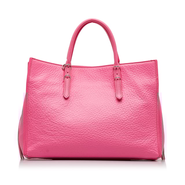 Vintage Balenciaga Mini Papier A6 Zip Around Satchel Pink